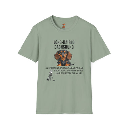 Long Haired Dachshund More Cleanup, T-Shirt, Light Colors