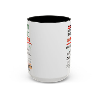 Toxic Masculinity - White Accent 11oz. or 15oz. Coffee Cup for Motorsports Enthusiasts