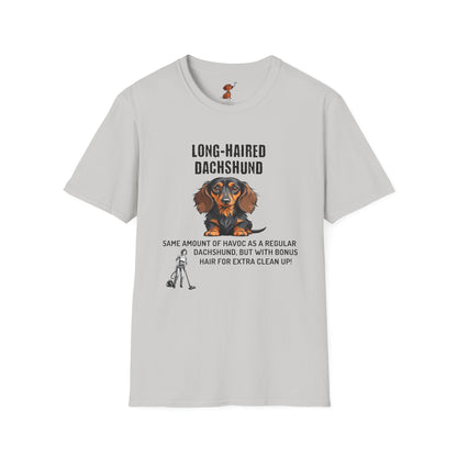 Long Haired Dachshund More Cleanup, T-Shirt, Light Colors