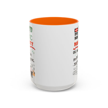 Toxic Masculinity - White Accent 11oz. or 15oz. Coffee Cup for Motorsports Enthusiasts