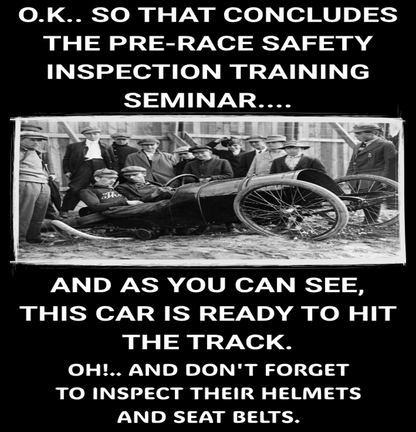 Race Car Safety Inspection | 11oz. or 15oz. Black Ceramic Coffee Cup