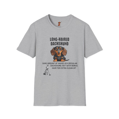 Long Haired Dachshund More Cleanup, T-Shirt, Light Colors