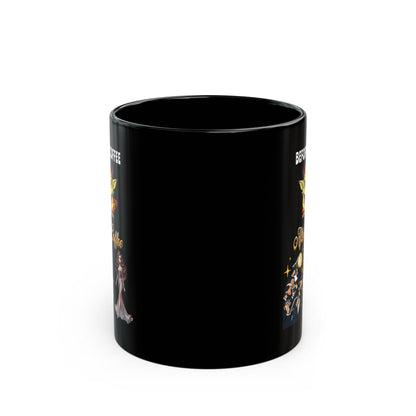 Before and After COFFEE | 11oz. or 15oz. Black Ceramic Coffee Cup