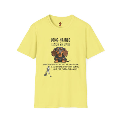 Long Haired Dachshund More Cleanup, T-Shirt, Light Colors