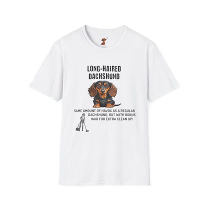 Long Haired Dachshund More Cleanup, T-Shirt, Light Colors